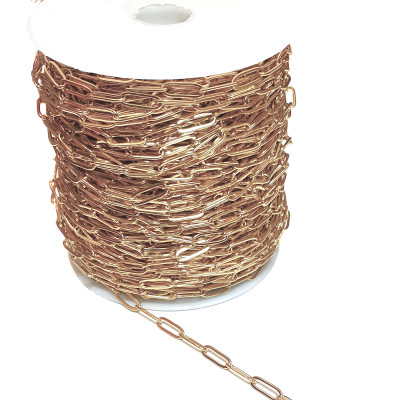 Flat Smooth Paperclip Chain 12 × 4 mm | Stainless Steel